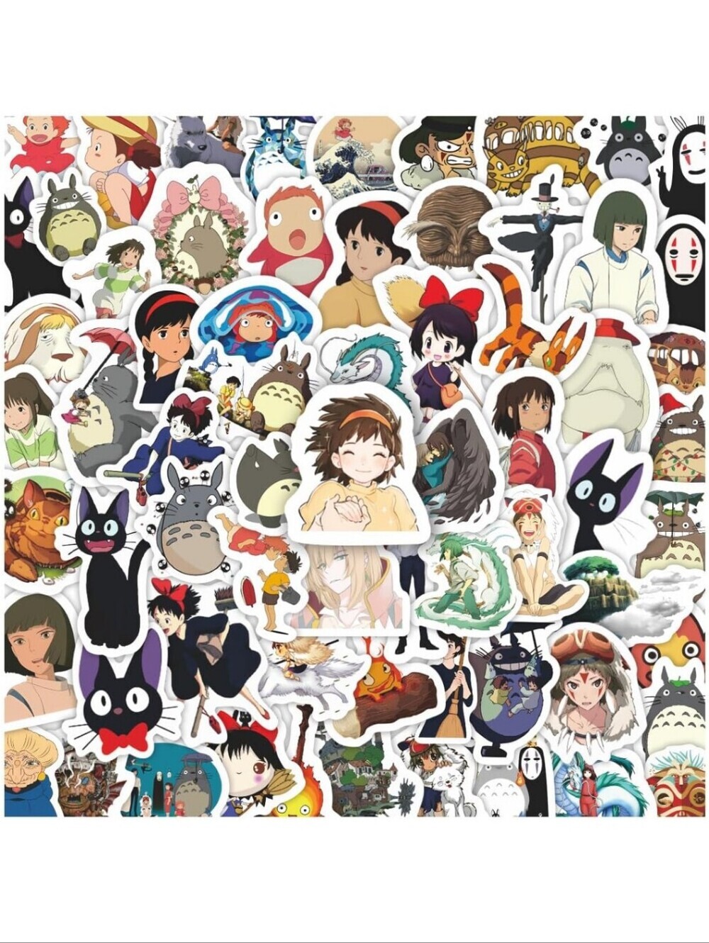 Studio Ghibli Sticker Bundle - Colorful Anime Characters